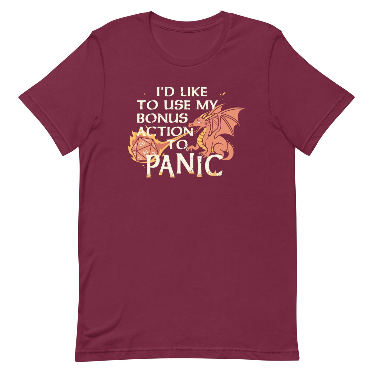 I'd Like To Use My Bonus Action To Panic Men's Signature Tee