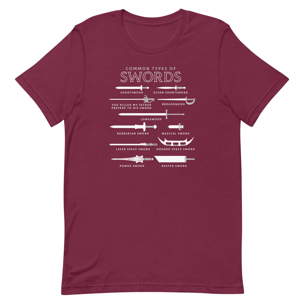 Common Types Of Swords Men's Signature Tee