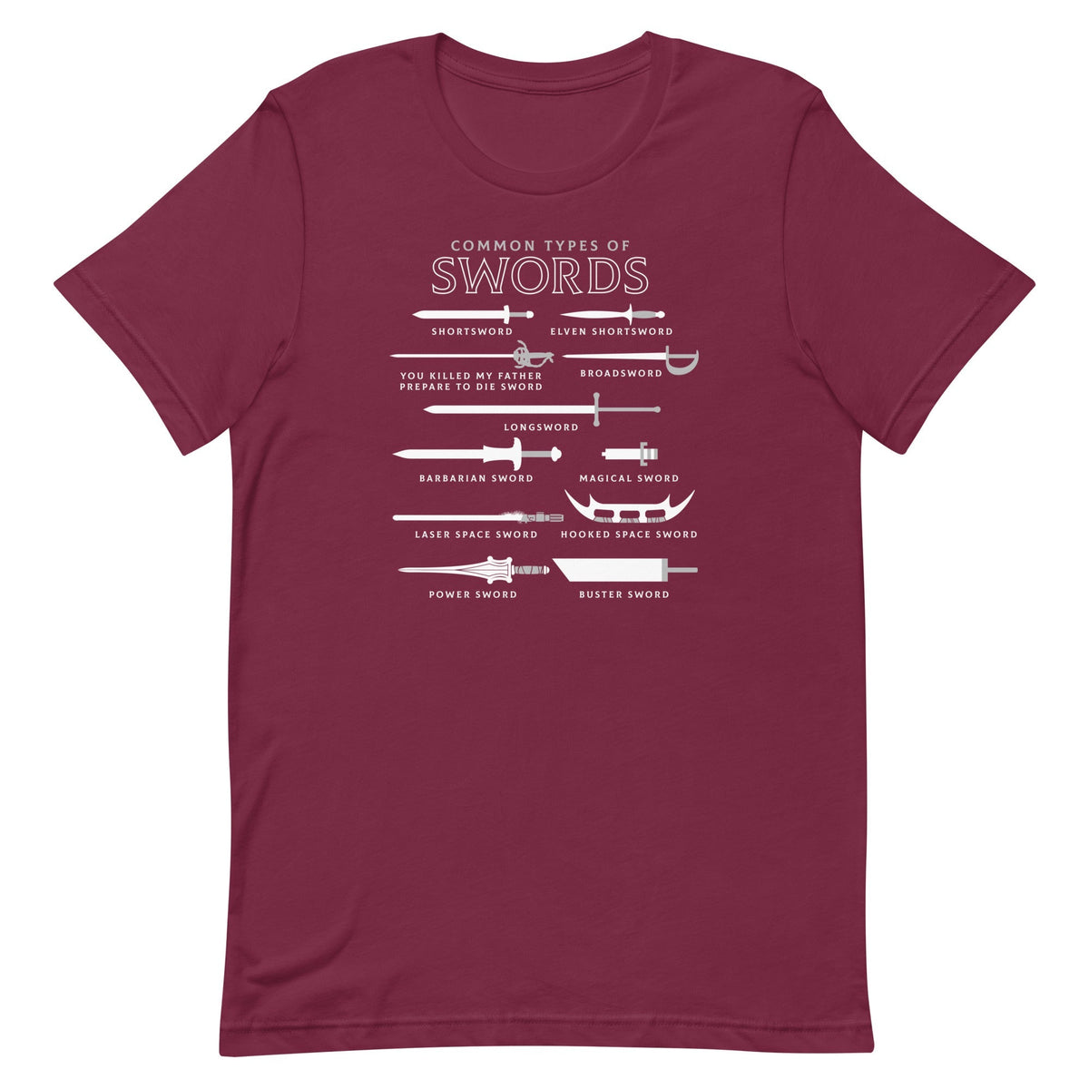 Common Types Of Swords Men's Signature Tee