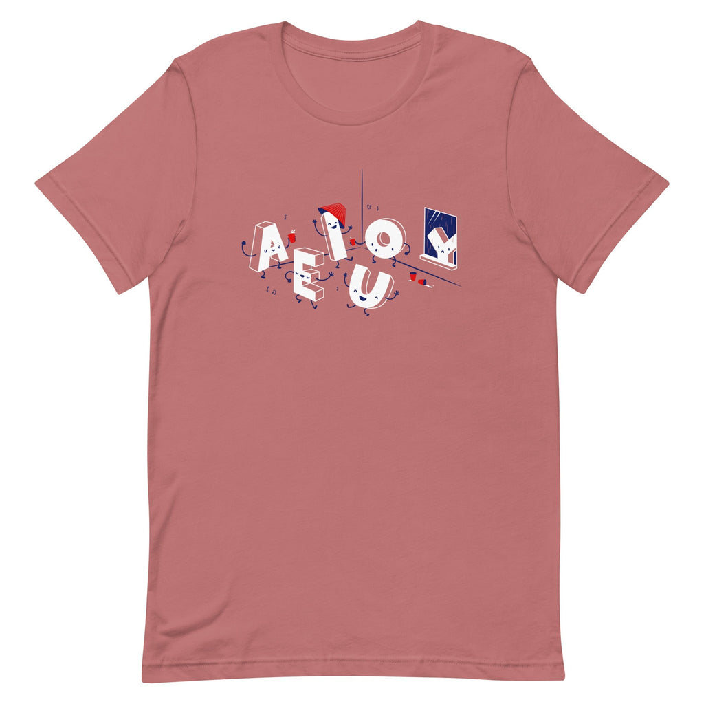 Vowel Party Time Men's Signature Tee