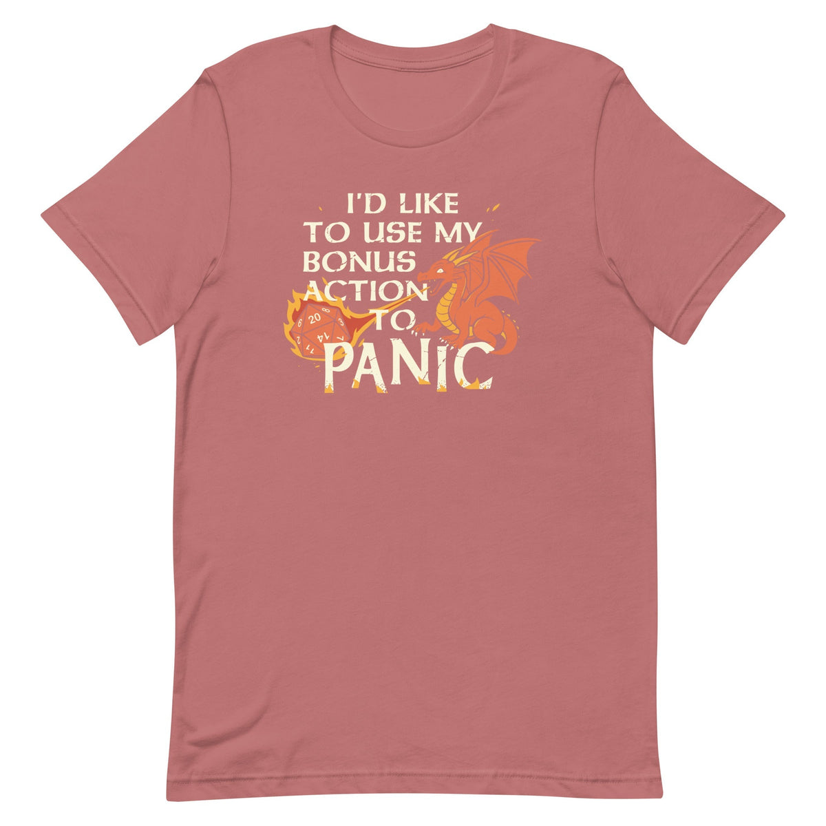 I'd Like To Use My Bonus Action To Panic Men's Signature Tee