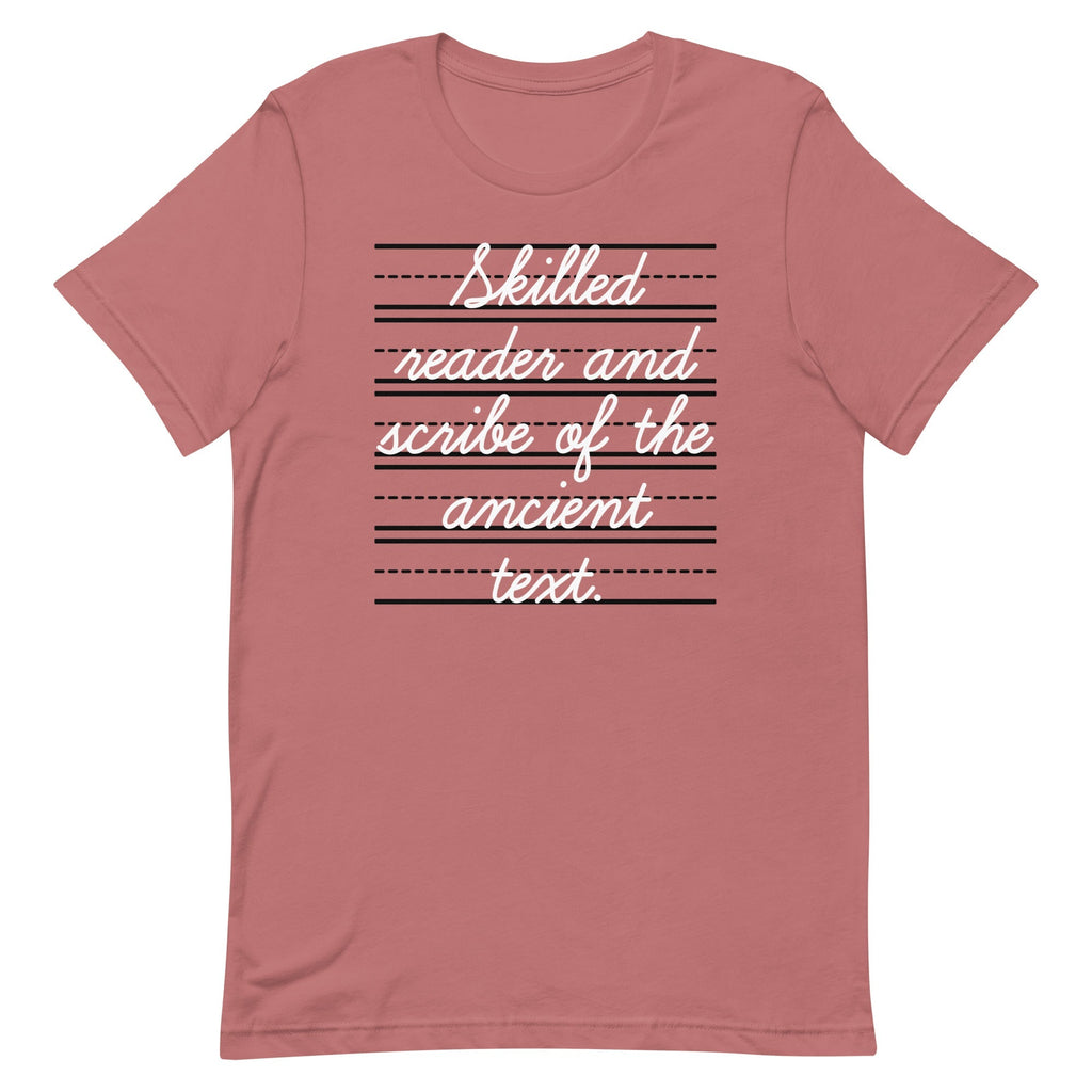 Skilled Reader And Scribe Of The Ancient Text Men's Signature Tee