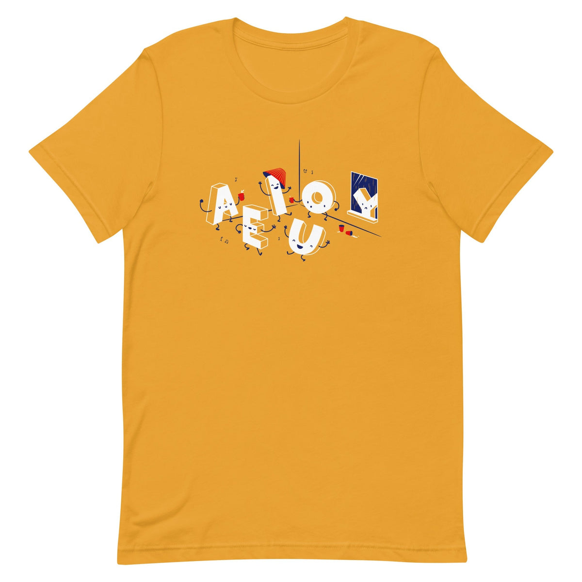 Vowel Party Time Men's Signature Tee