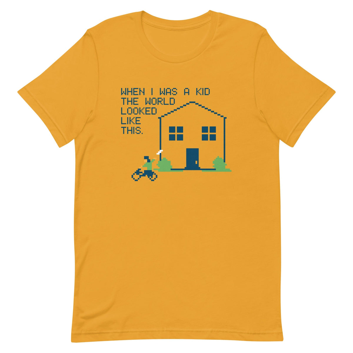 When I Was A Kid The World Men's Signature Tee