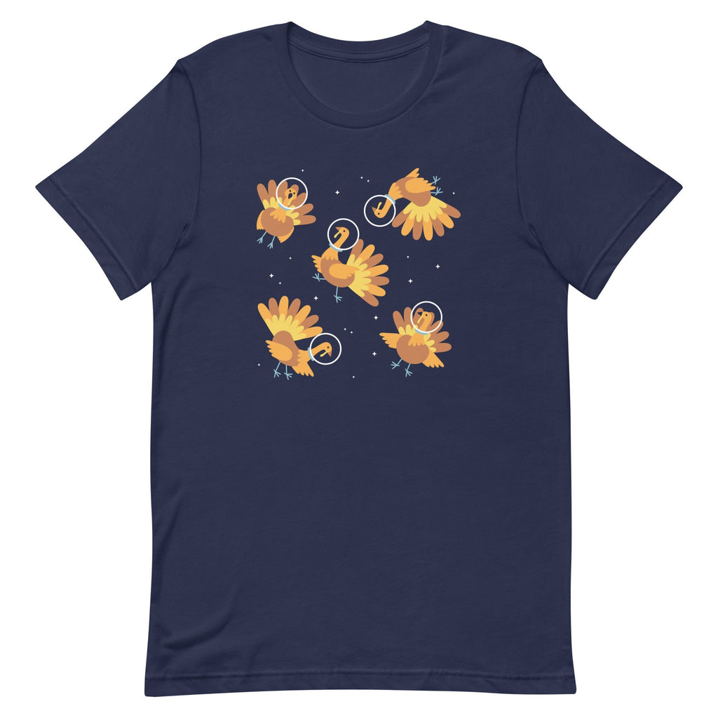 Turkeys In Space Men's Signature Tee