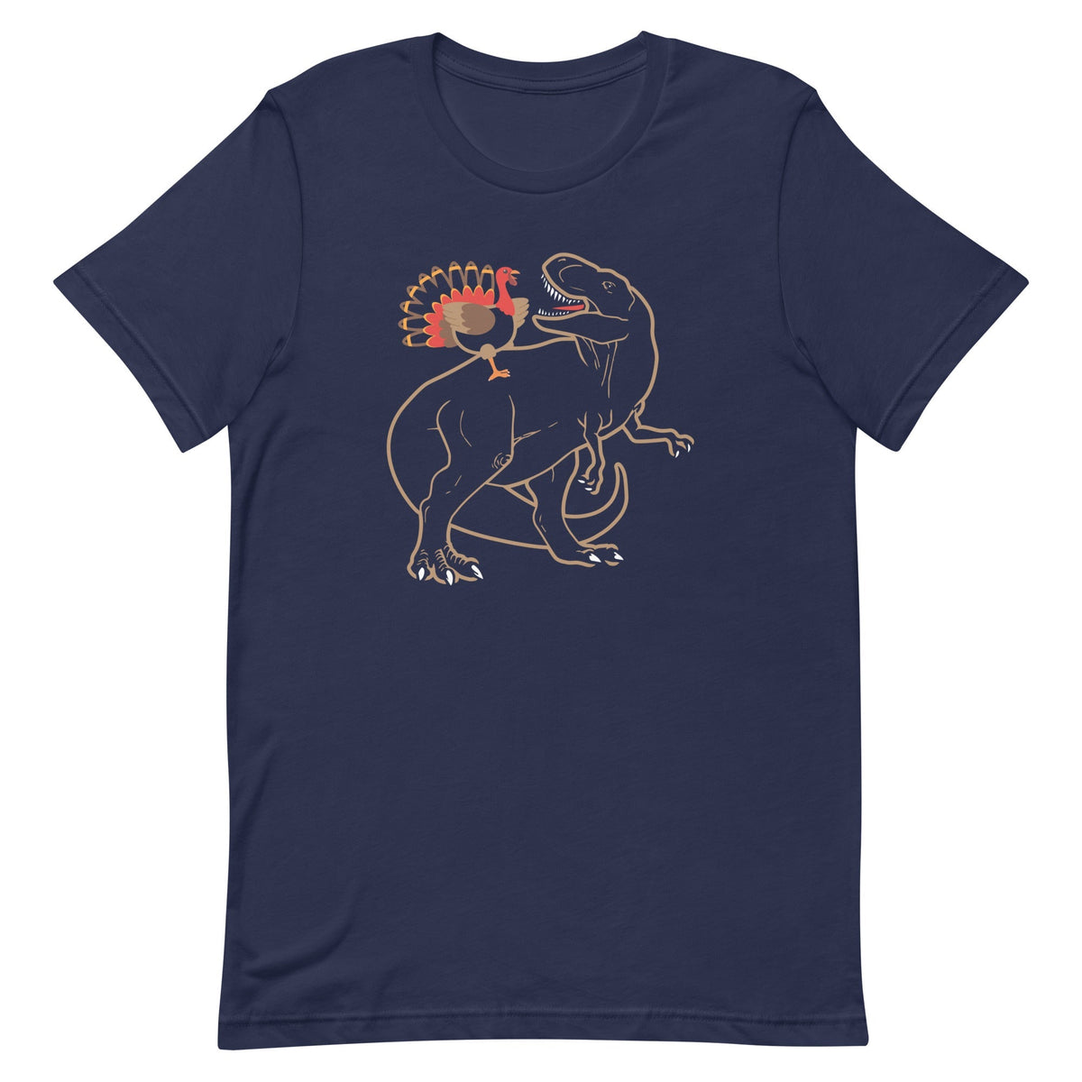 Turkey Riding T-Rex Men's Signature Tee