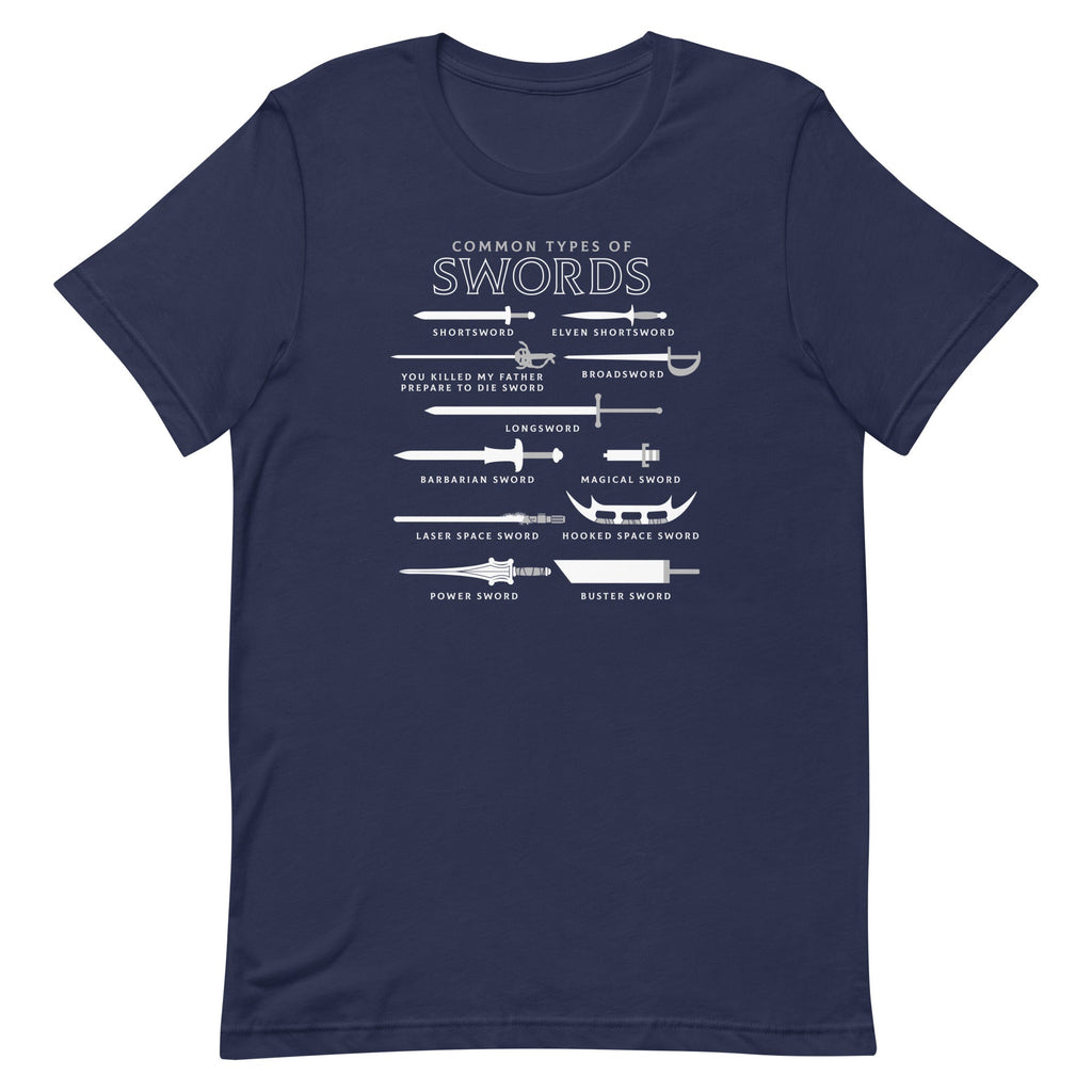 Common Types Of Swords Men's Signature Tee