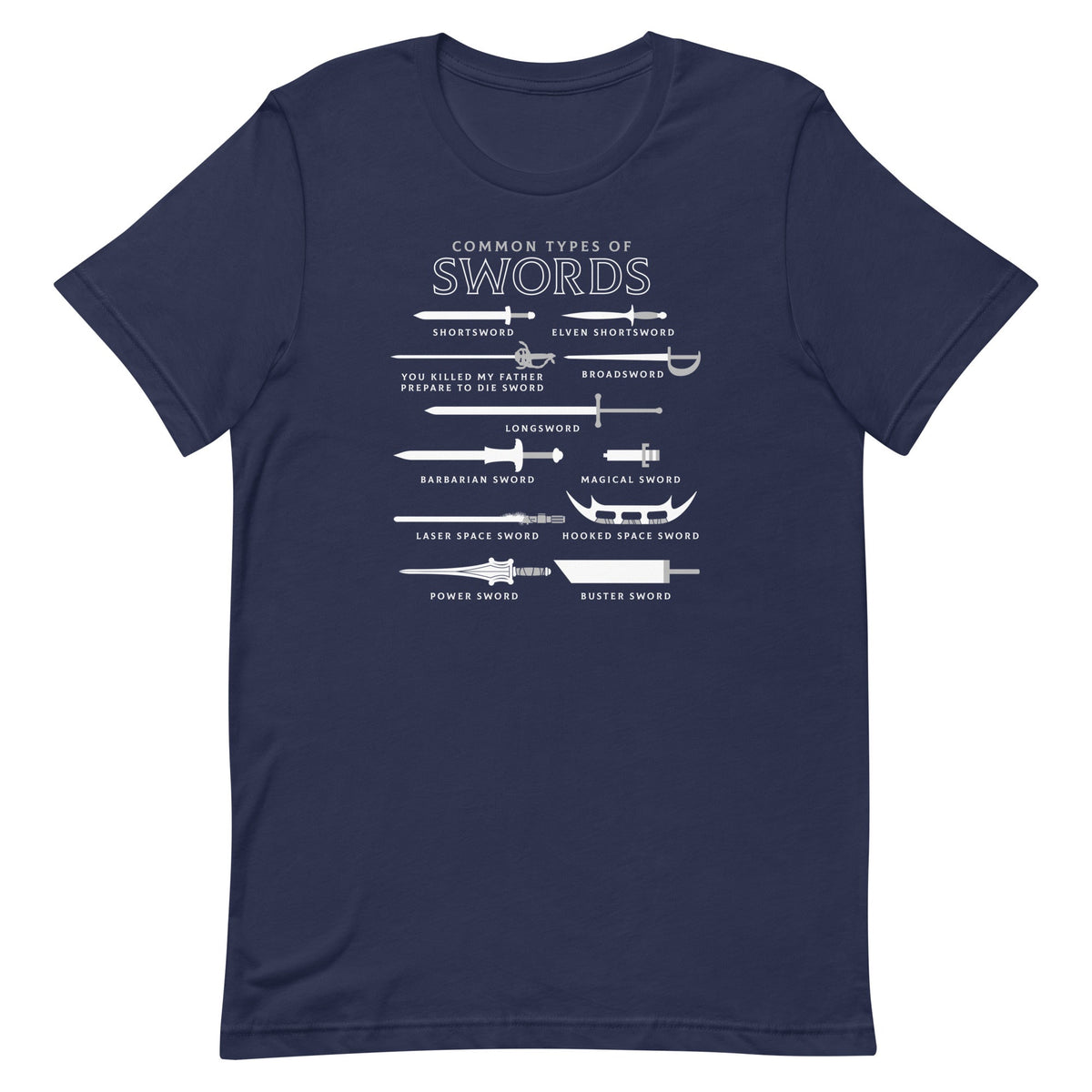 Common Types Of Swords Men's Signature Tee