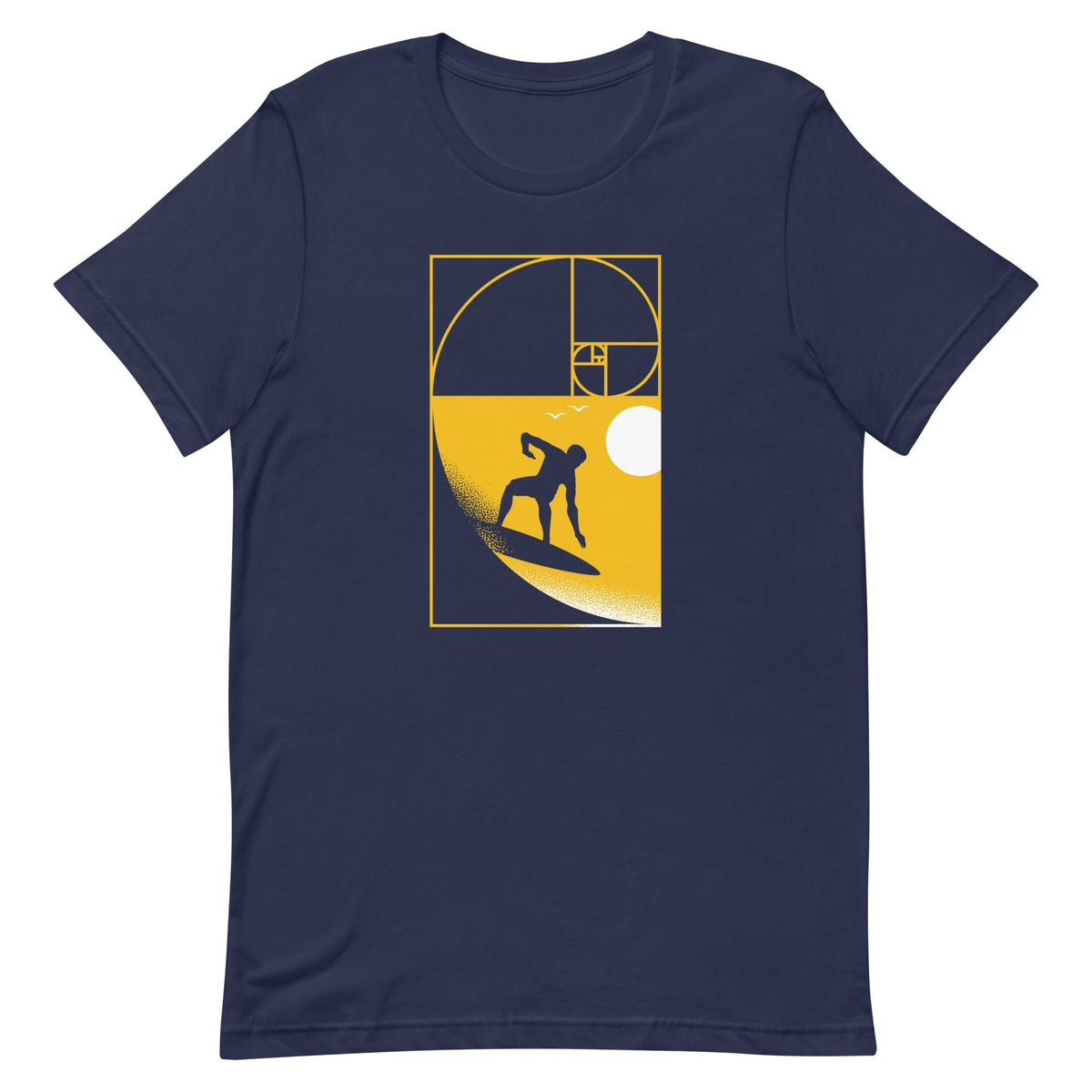 Golden Spiral Wave Men's Signature Tee