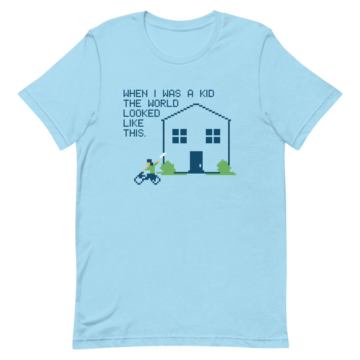 When I Was A Kid The World Men's Signature Tee