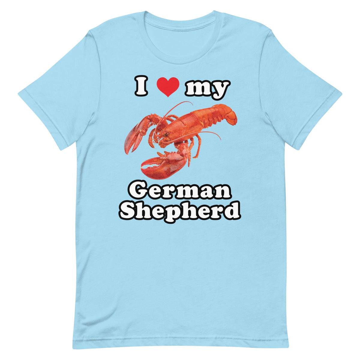 I Love My German Shepherd (Lobster) Unisex