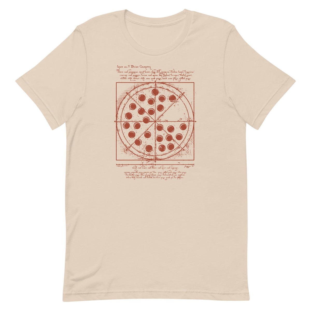 Vitruvian Pizza Men's Signature Tee