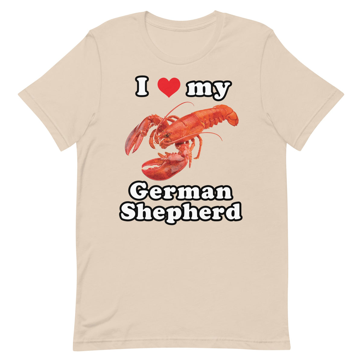 I Love My German Shepherd (Lobster) Unisex