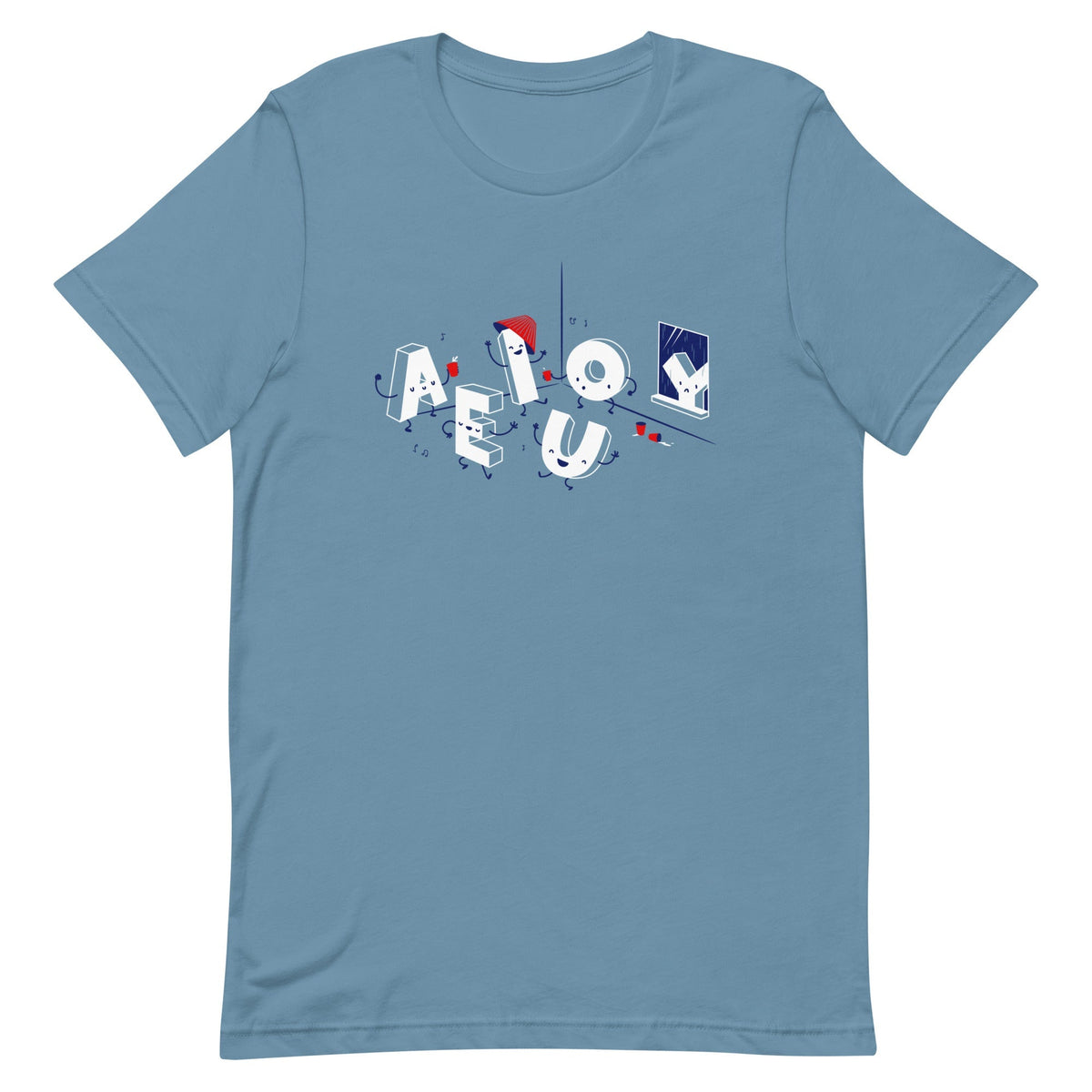 Vowel Party Time Men's Signature Tee
