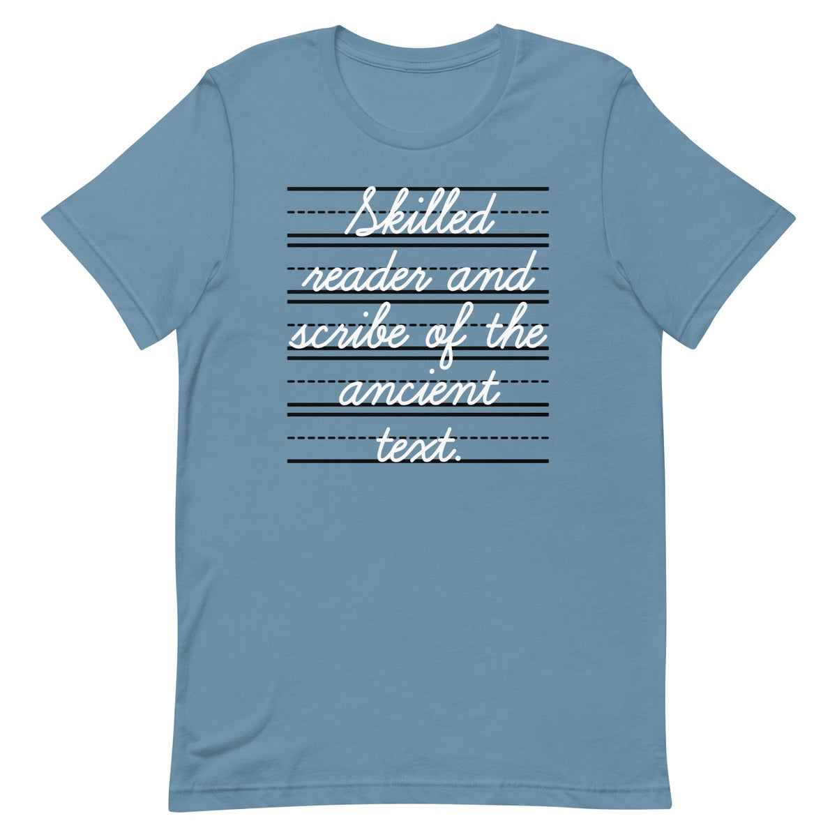 Skilled Reader And Scribe Of The Ancient Text Men's Signature Tee