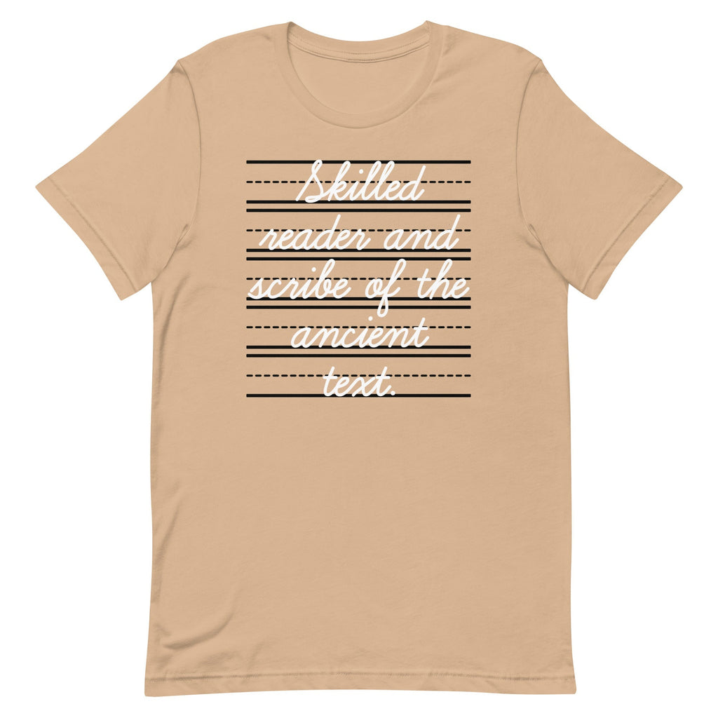 Skilled Reader And Scribe Of The Ancient Text Men's Signature Tee
