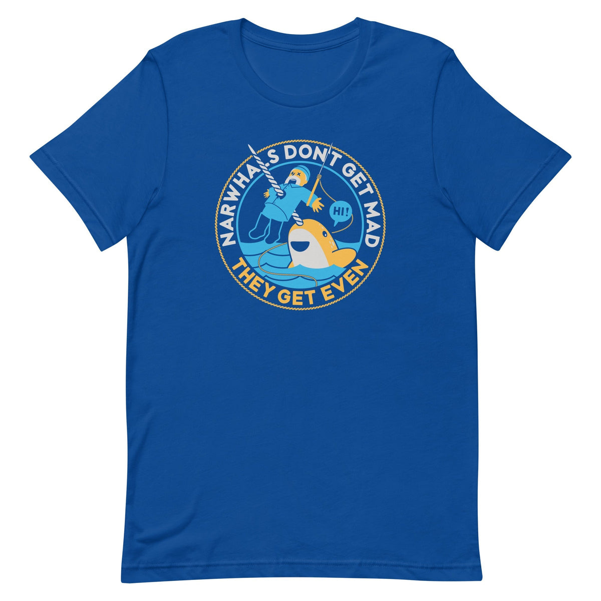 Narwhals Don't Get Mad Men's Signature Tee
