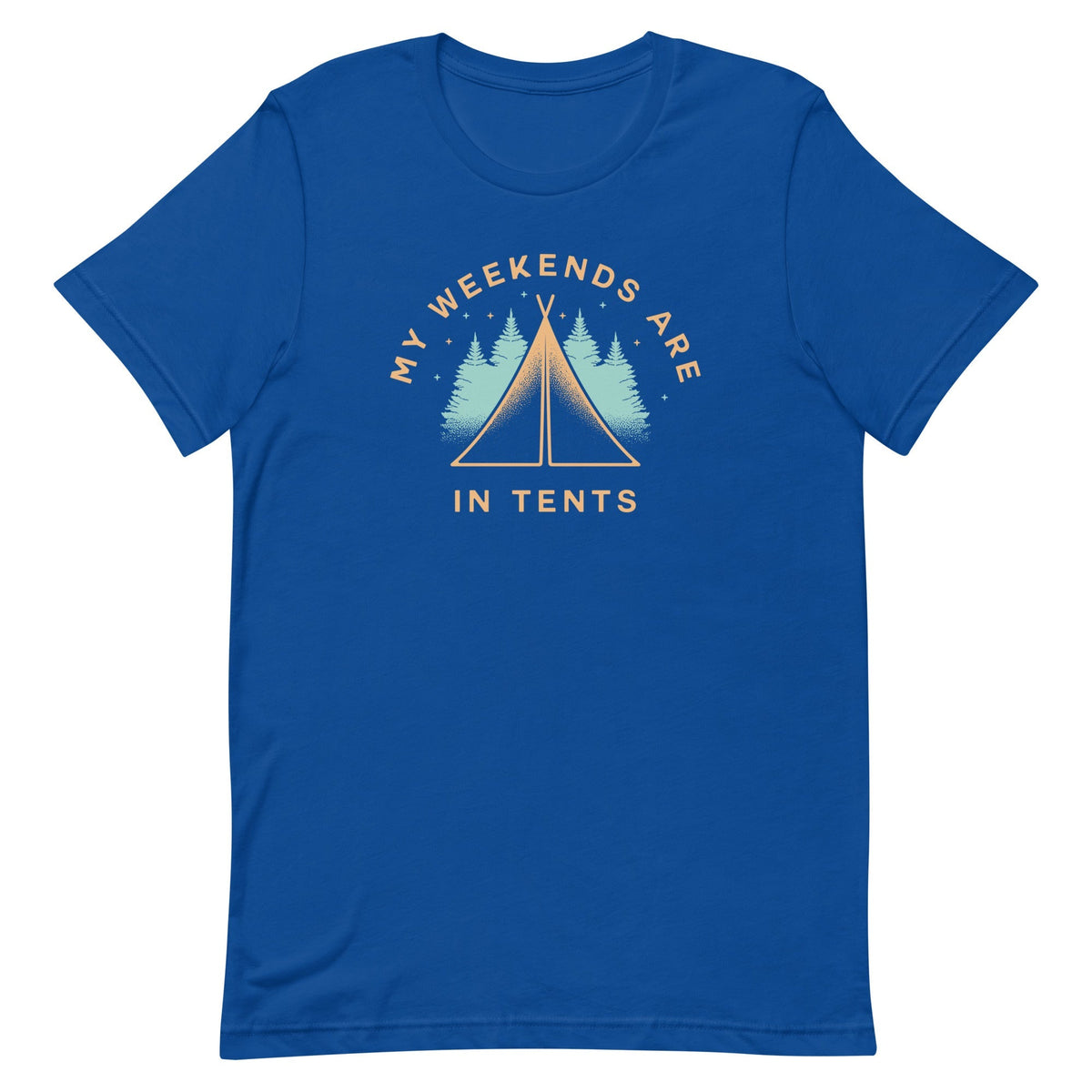 My Weekends Are In Tents Men's Signature Tee