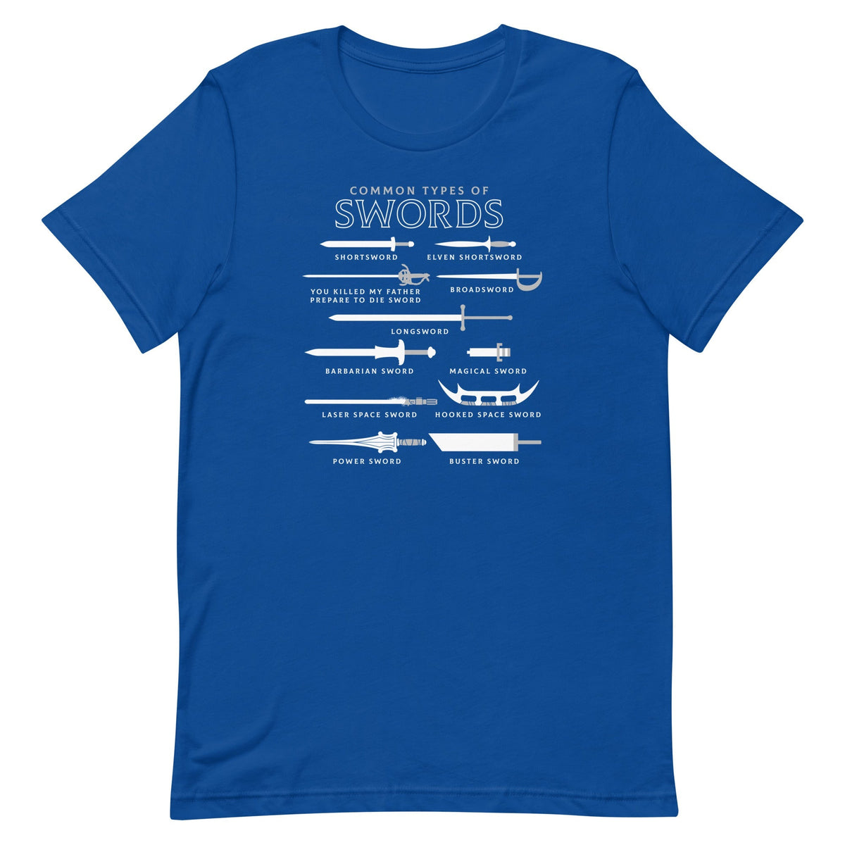 Common Types Of Swords Men's Signature Tee