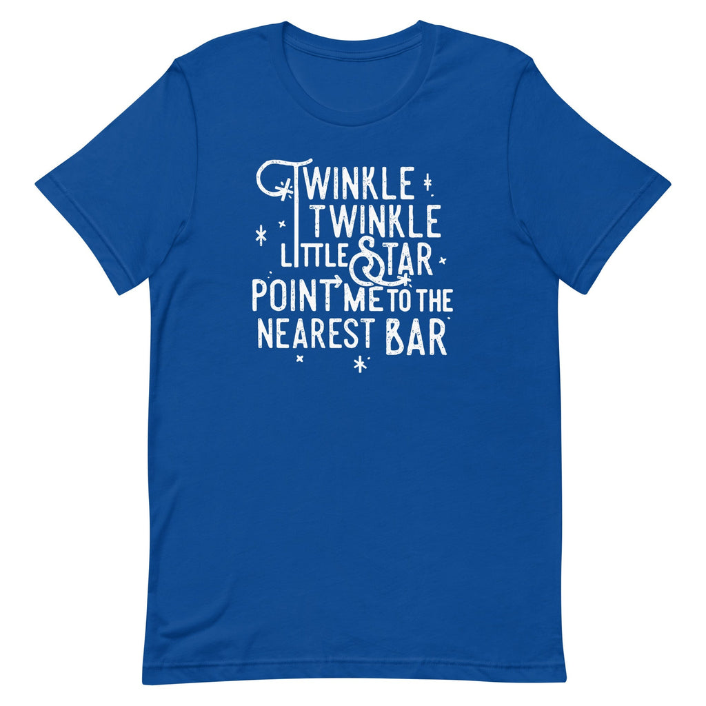 Point Me To The Nearest Bar Men's Signature Tee
