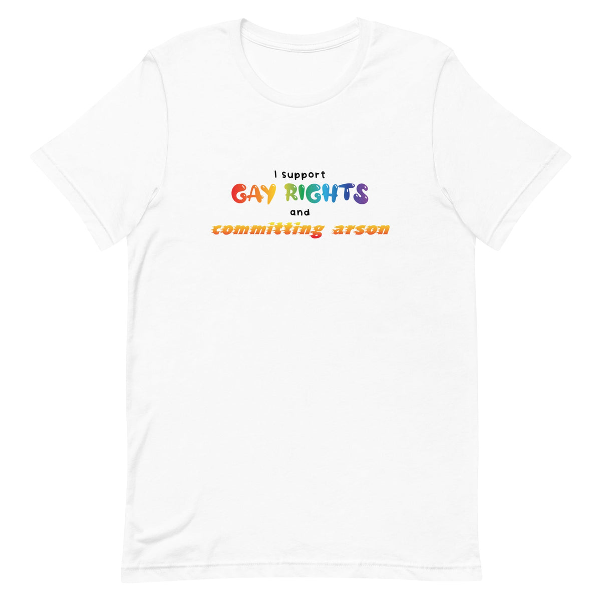 Gay Rights and Committing Arson Unisex