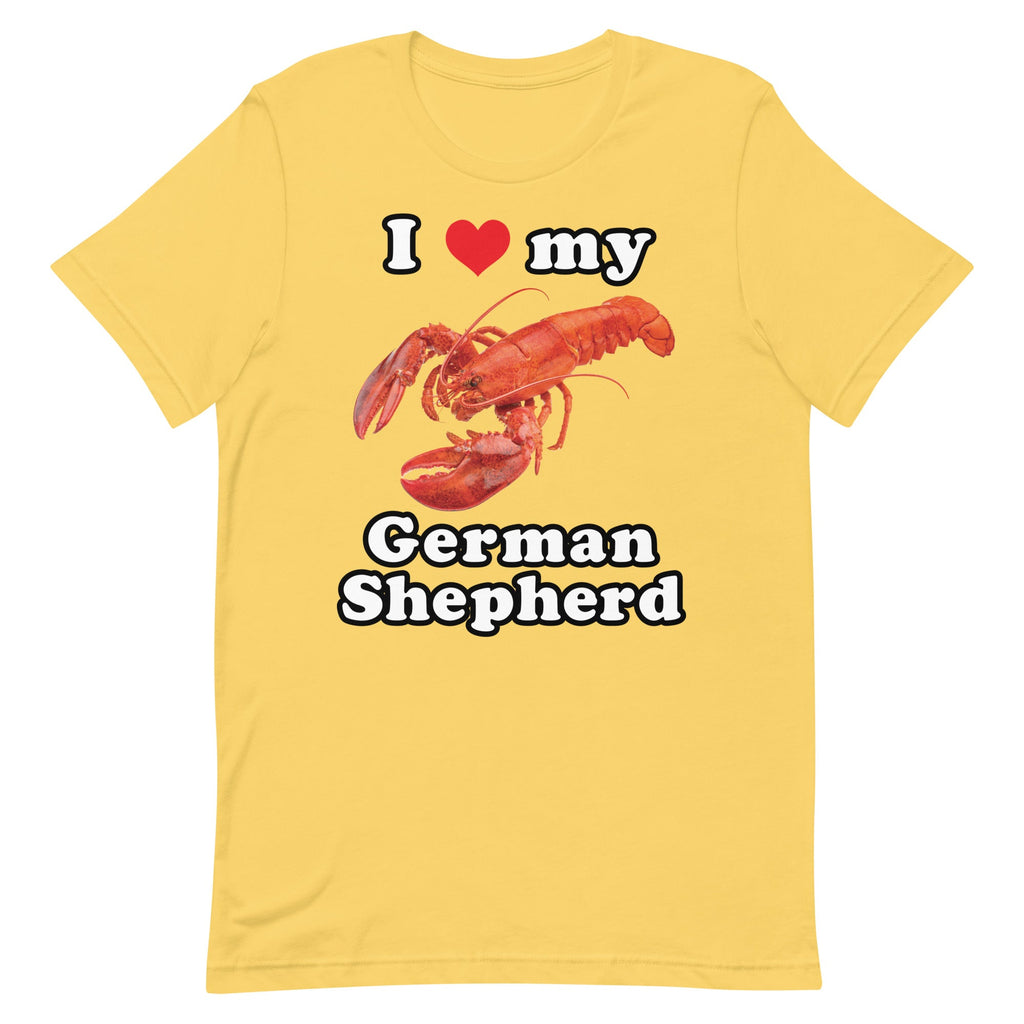 I Love My German Shepherd (Lobster) Unisex