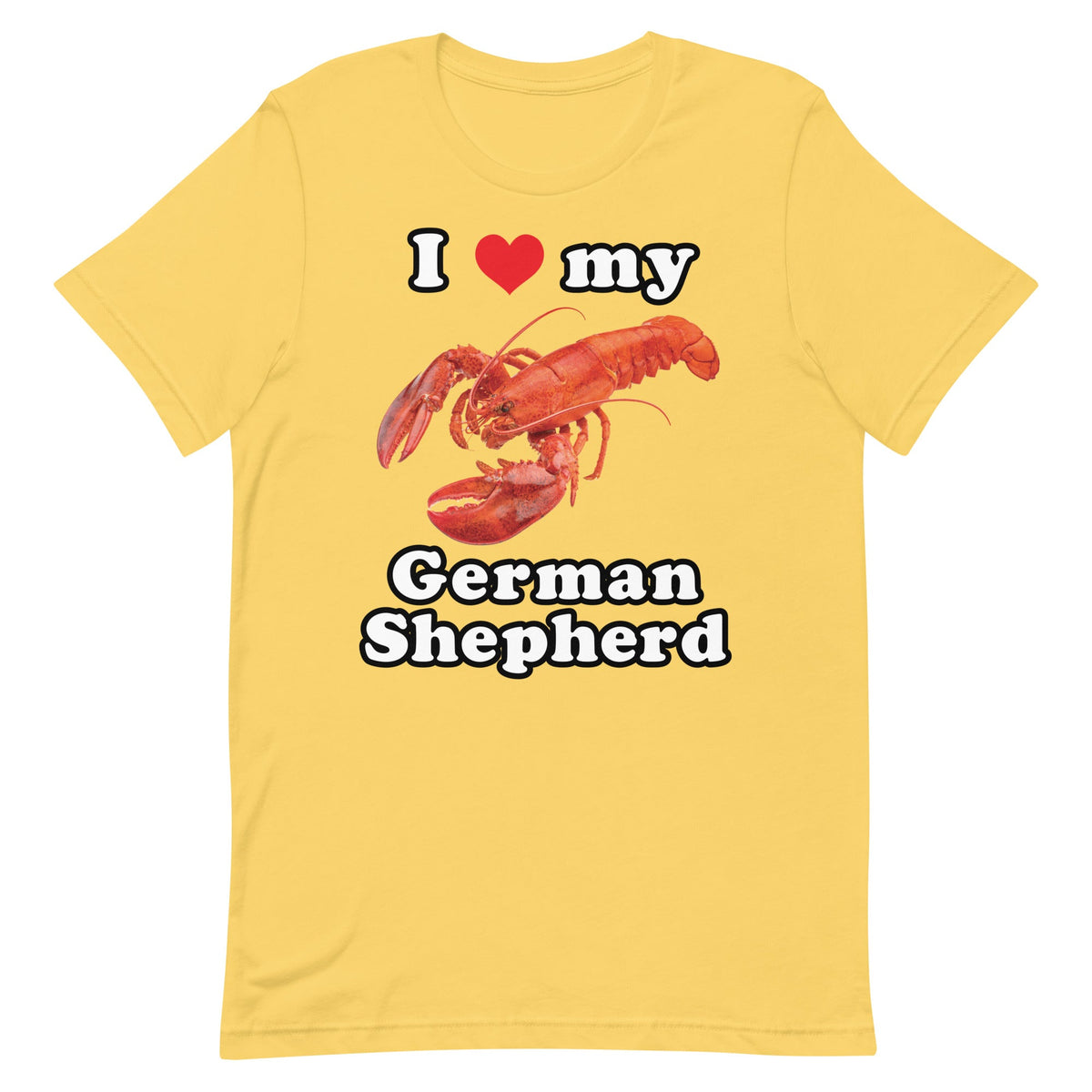 I Love My German Shepherd (Lobster) Unisex