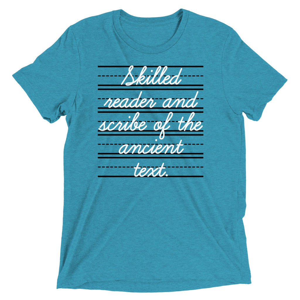 Skilled Reader And Scribe Of The Ancient Text Men's Tri-Blend Tee