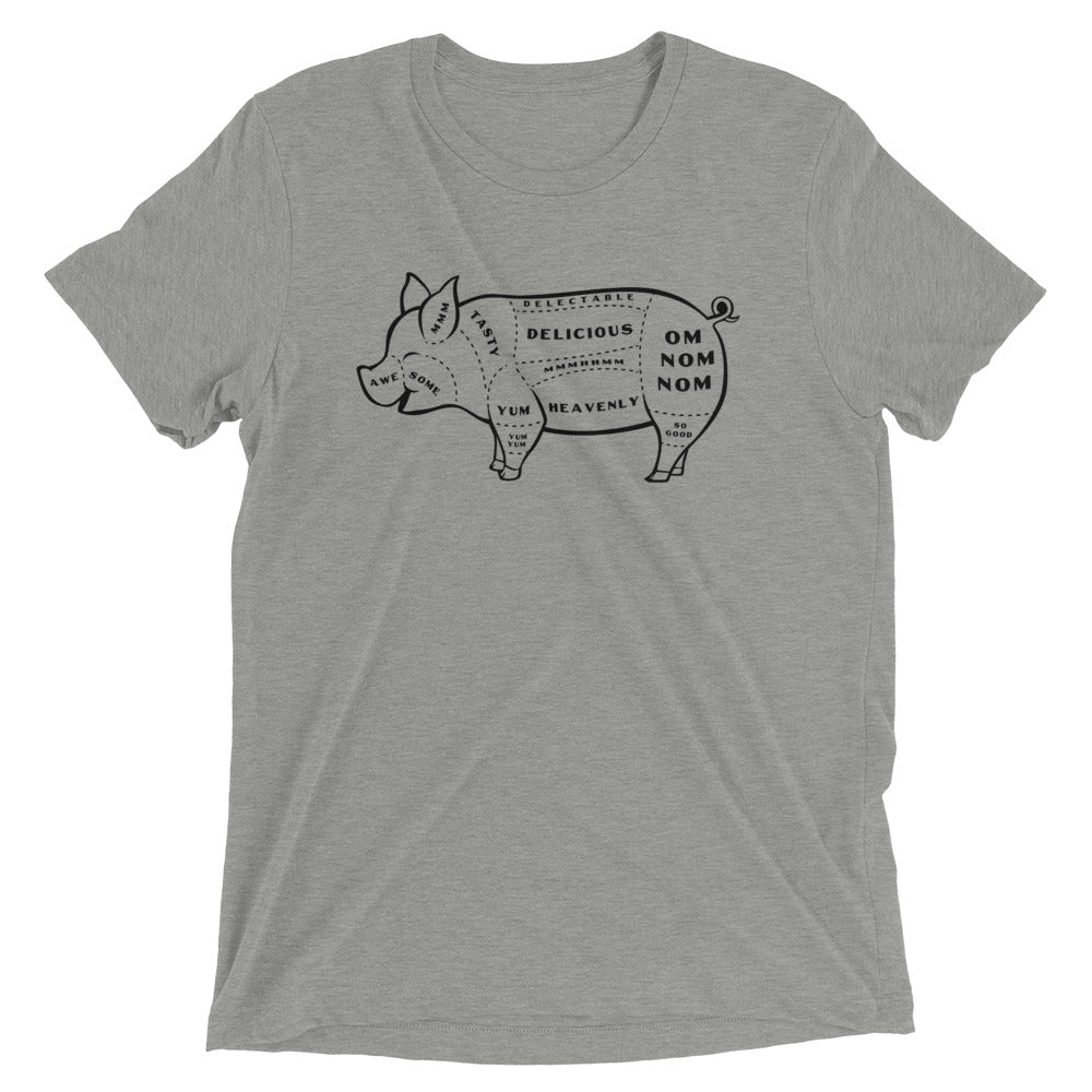 Tasty Pig Cuts Men's Tri-Blend Tee