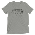 Tasty Pig Cuts Men's Tri-Blend Tee