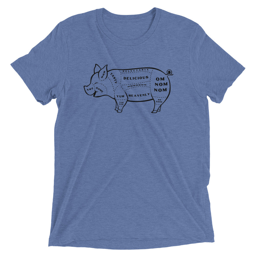Tasty Pig Cuts Men's Tri-Blend Tee