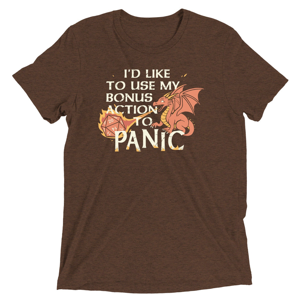 I'd Like To Use My Bonus Action To Panic Men's Tri-Blend Tee