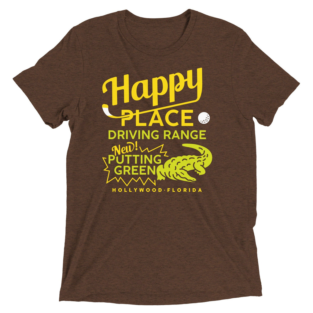 Happy Place Driving Range Men's Tri-Blend Tee