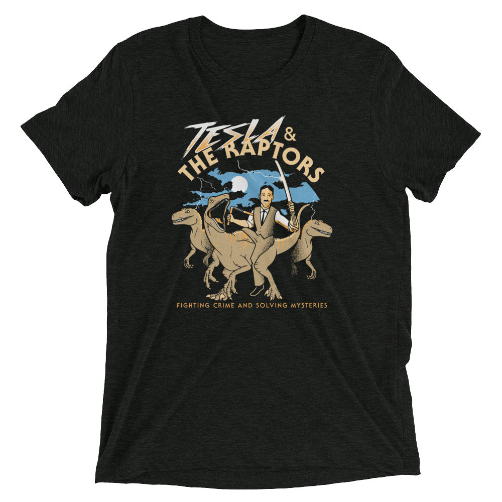 Tesla & The Raptors Men's Tri-Blend Tee