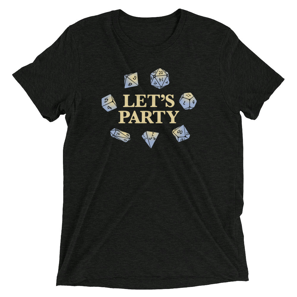 Let's Party Dice Men's Tri-Blend Tee