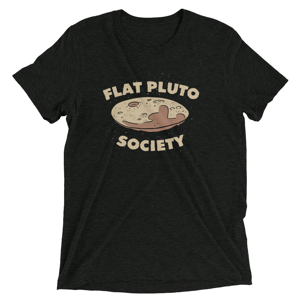 Flat Pluto Society Men's Tri-Blend Tee