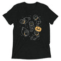 Cat Halloween In Space Men's Tri-Blend Tee