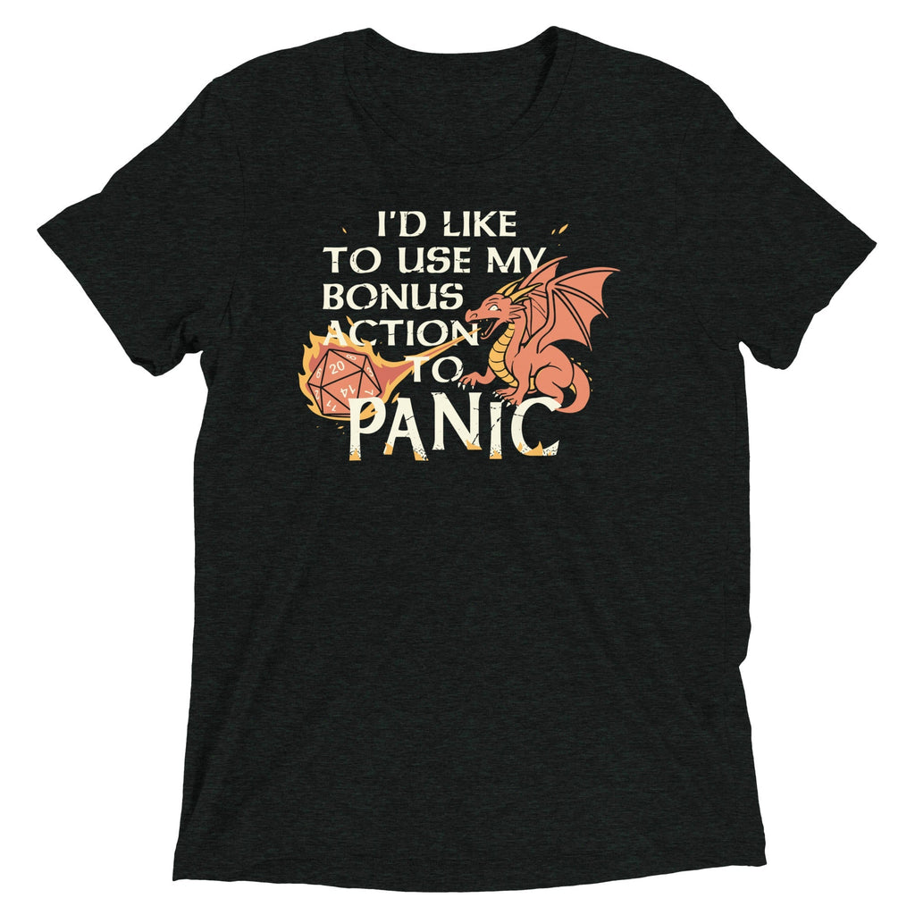 I'd Like To Use My Bonus Action To Panic Men's Tri-Blend Tee