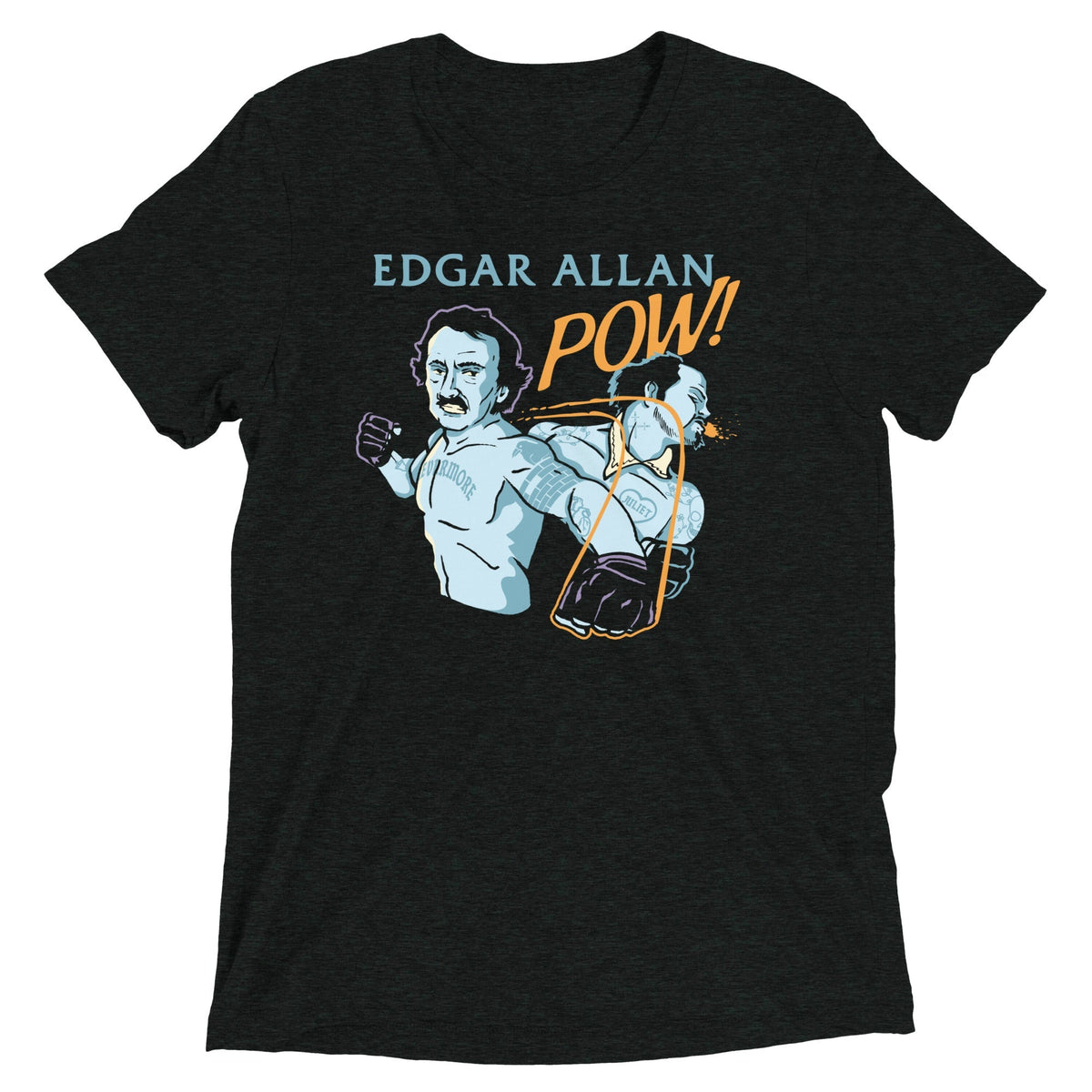 Edgar Allan Pow! Men's Tri-Blend Tee