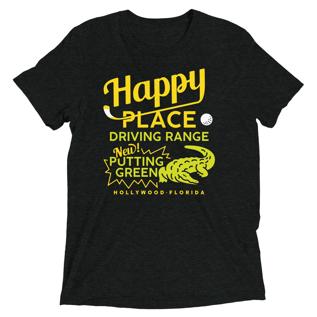 Happy Place Driving Range Men's Tri-Blend Tee