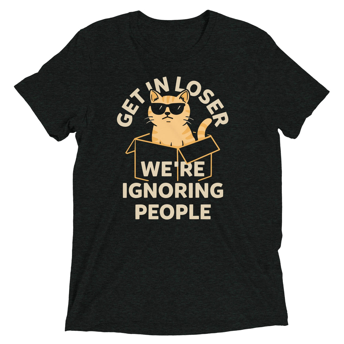 Get In Loser We're Ignoring People Men's Tri-Blend Tee