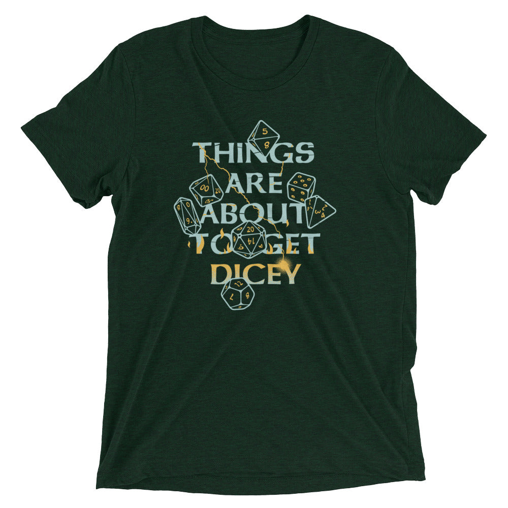 Things Are About To Get Dicey Men's Tri-Blend Tee