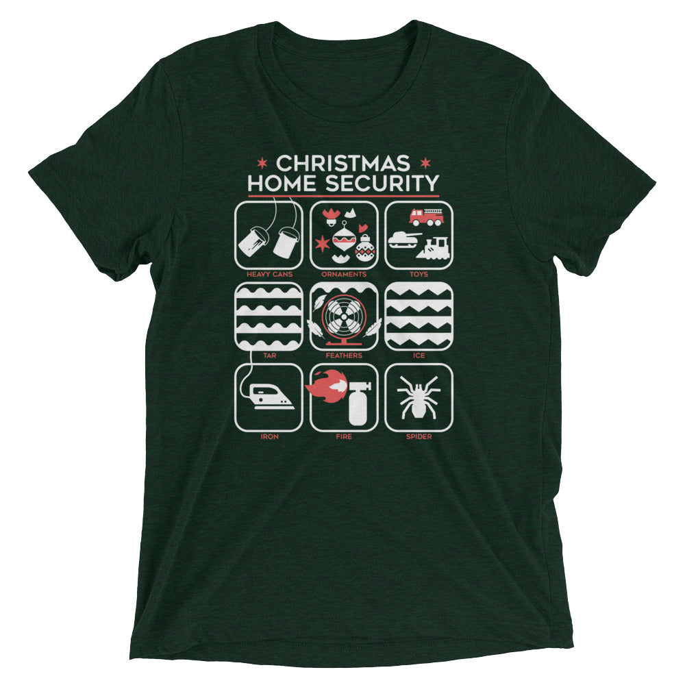 Christmas Home Security Men's Tri-Blend Tee