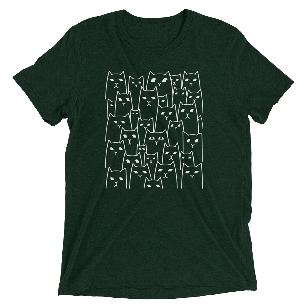 Suspicious Cats Men's Tri-Blend Tee