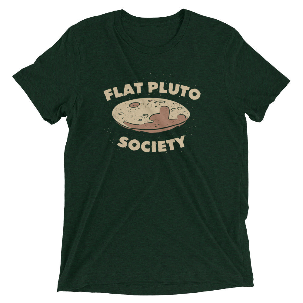 Flat Pluto Society Men's Tri-Blend Tee