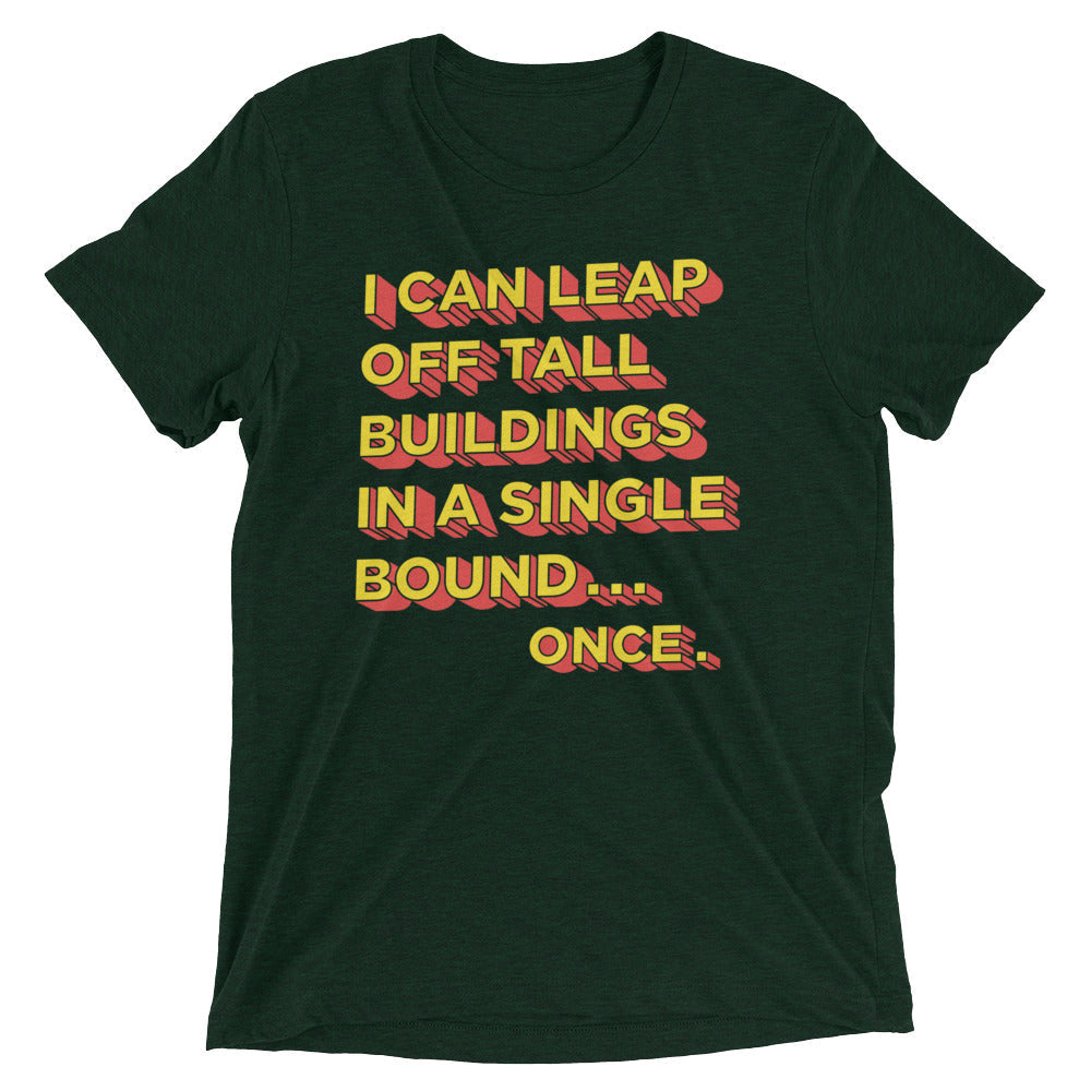 Tall Buildings In A Single Bound Men's Tri-Blend Tee
