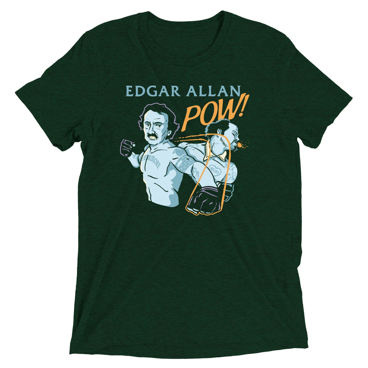 Edgar Allan Pow! Men's Tri-Blend Tee