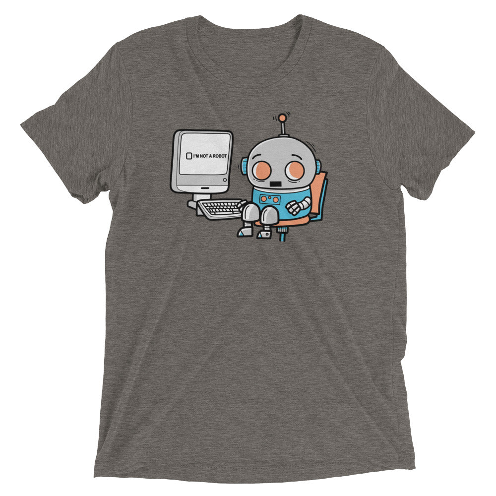 Robot Captcha Men's Tri-Blend Tee