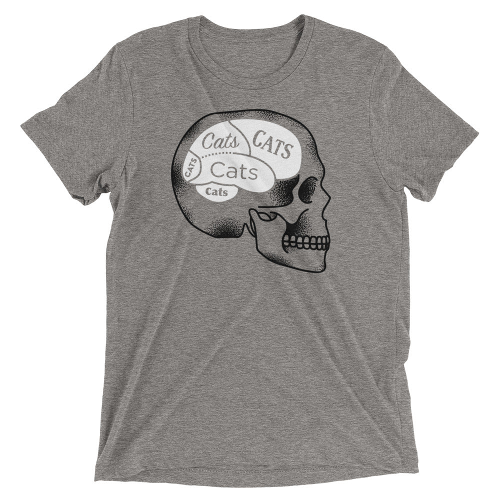 Cats On The Brain Men's Tri-Blend Tee