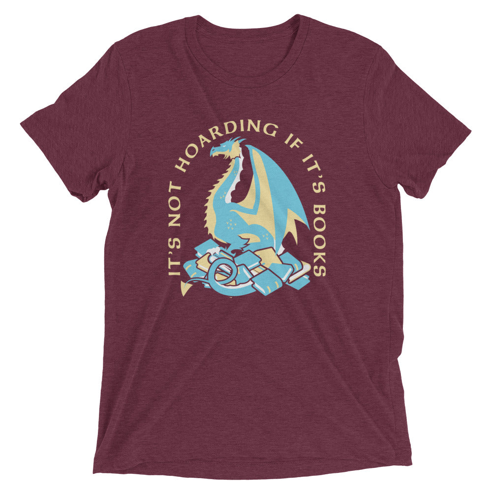 It's Not Hoarding If It's Books Men's Tri-Blend Tee